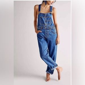 We the Free People Denim Jean Overalls XS